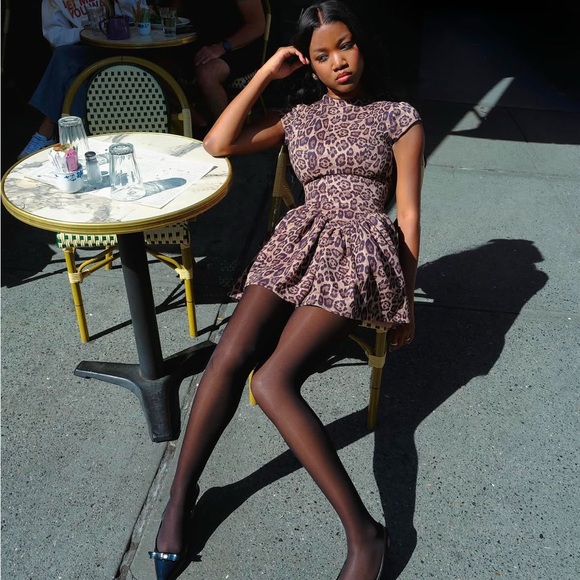 Miss Circle Leopard dress - Picture 3 of 11